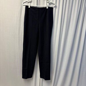Talbots Navy Womens Dress Pants Size 4 Stretch Straight Leg Office Classic